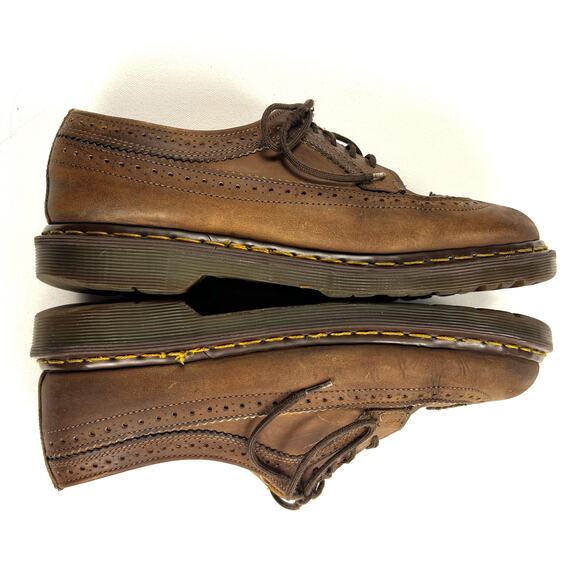 Dr. Martens Vintage 3989 Brogue Wingtip Oxford Lace Up Shoes Brown UK 9/US 10 - Picture 12 of 13